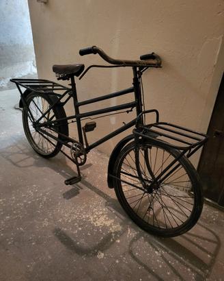 bicicletta da panettiere cargo vintage epoca