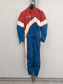 Tuta da moto in pelle vintage anni 80 Dainese