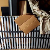 Letto IKEA MALM NERO RETE + CASSETTONI + COMODINO,