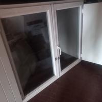 Finestra grande in pvc con persiane 125x150 cm