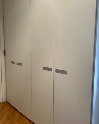Armadio cappottiera Lema bianco cigno, 4 ante