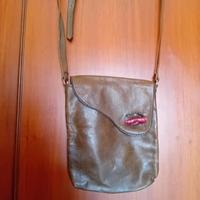 Borsa di pelle artigianale verde