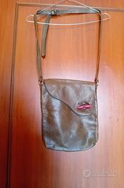 Borsa di pelle artigianale verde