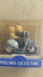 TEDDY Bear sculture resina Coppia Orsi Top Cake