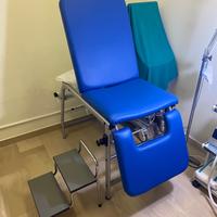 Lettino medico professionale blu