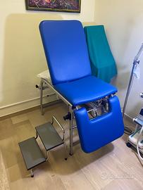 Lettino medico professionale blu