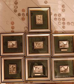 set di quadretti in argento 