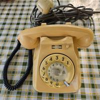 Telefono disco rotella vintage s62 beige originale