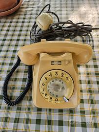 Telefono disco rotella vintage s62 beige originale