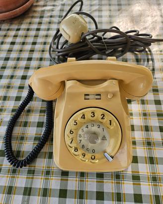 Telefono disco rotella vintage s62 beige originale