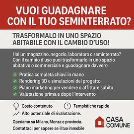 Vuoi guadagnare con il tuo semminterrato?