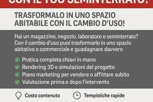 Vuoi guadagnare con il tuo semminterrato?