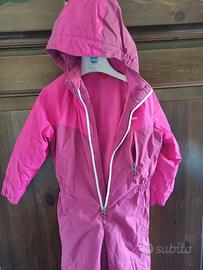 Tuta sci bambina rosa taglia 4 anni