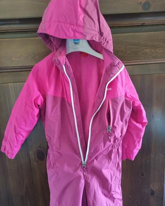 Tuta sci bambina rosa taglia 4 anni