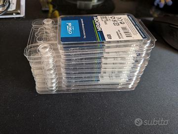 Lotto 10x RAM Crucial 4GB SODIMM DDR3L 1600 Nuove