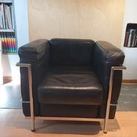 Poltrona LC2 in Pelle Nera by  MDF ITALIA