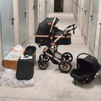 passeggino trio NUOVO carrozzina carrello neonato 