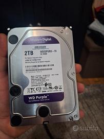 Hdd 2t WD purple videosorveglianza 