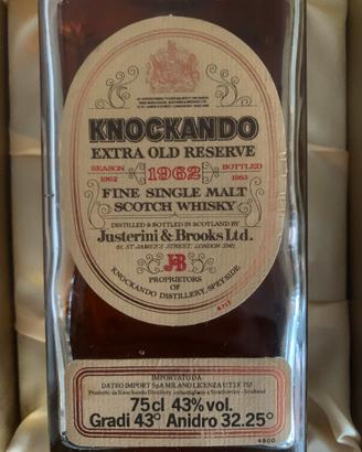 Whisky Macallan 7 & Knockando 1962 da collezione