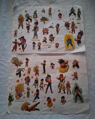A 1€ Adesivi Sticker (attaccati) Dragon Ball
