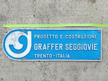 Targa Graffer funivia seggiovia sciovia skilift