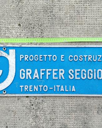 Targa Graffer funivia seggiovia sciovia skilift