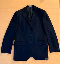 Giacca Angelo Nardelli blu 100% lana extravergi