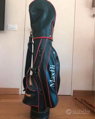Borsa Golf Maxfli in vera pelle NUOVA vintage 1992