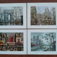 Lotto stampe vintage KRISARTS Parigi LEGENDRE