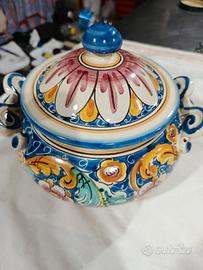Zuppiera Ceramica Caltagirone firmata Rosy Di Nata
