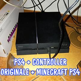 PS4 con Controller e Minecraft