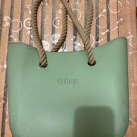 Borsa donna O Bag verde salvia Maxi