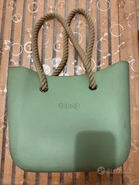 Borsa donna O Bag verde salvia Maxi