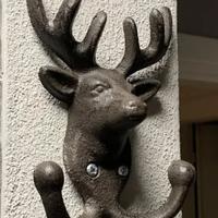 Gancio appendiabiti a forma di cervo. Nuovo