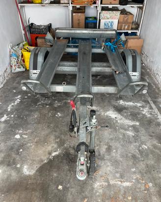 Carrellino porta fino a 3 moto con ruote da 15