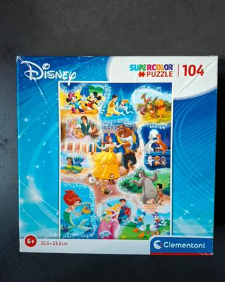 Puzzle bambina cartoni Walt Disney 104 pezzi