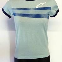 Alpinestars T-shirt Lady 4W Rio Ringer Tee Blue S