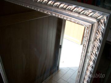 Specchio cornice color argento