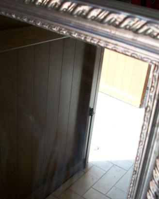 Specchio cornice color argento
