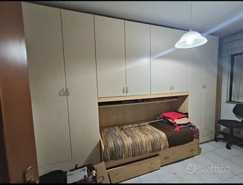 camera a ponte con letto singolo  8 ante