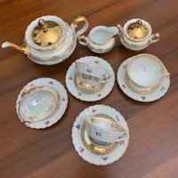 Servizio da te’ anni’60,in madreperla placcato oro