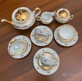 Servizio da te’ anni’60,in madreperla placcato oro