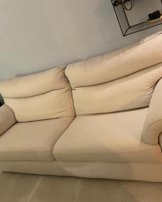 Divano 3 posti Ricci Casa in stoffa beige