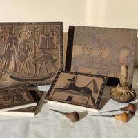 Matrici di linoleum per laboratori a tema egizio