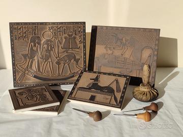 Matrici di linoleum per laboratori a tema egizio