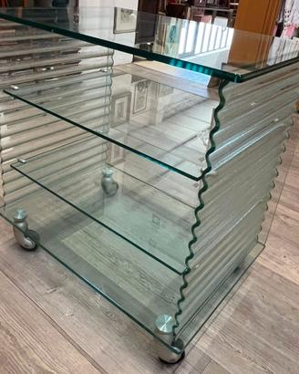 CARRELLO IN VETRO TEMPERATO 'FIAM-PESARO'