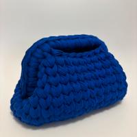 Clutch Bag Mini blu elettrico fatta a mano