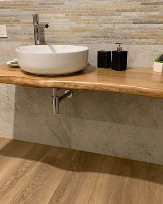 Mensole bagno in legno massello
