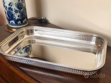Vassoio Rettangolare in Silver Plate