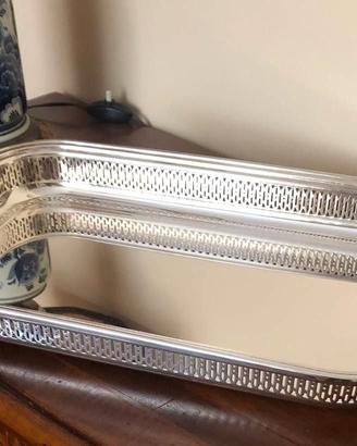 Vassoio Rettangolare in Silver Plate